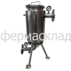 Корпус сетчатого фильтра XL 500x168x150 мм с рубашкой обогрева/охлаждения - фото
